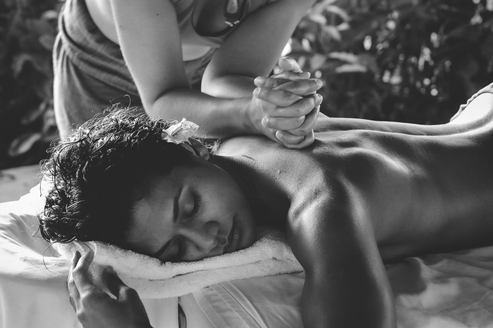Therapeutic back massage
