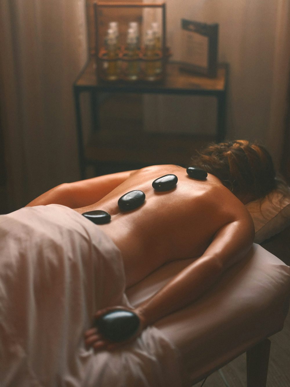 Hot stone massage